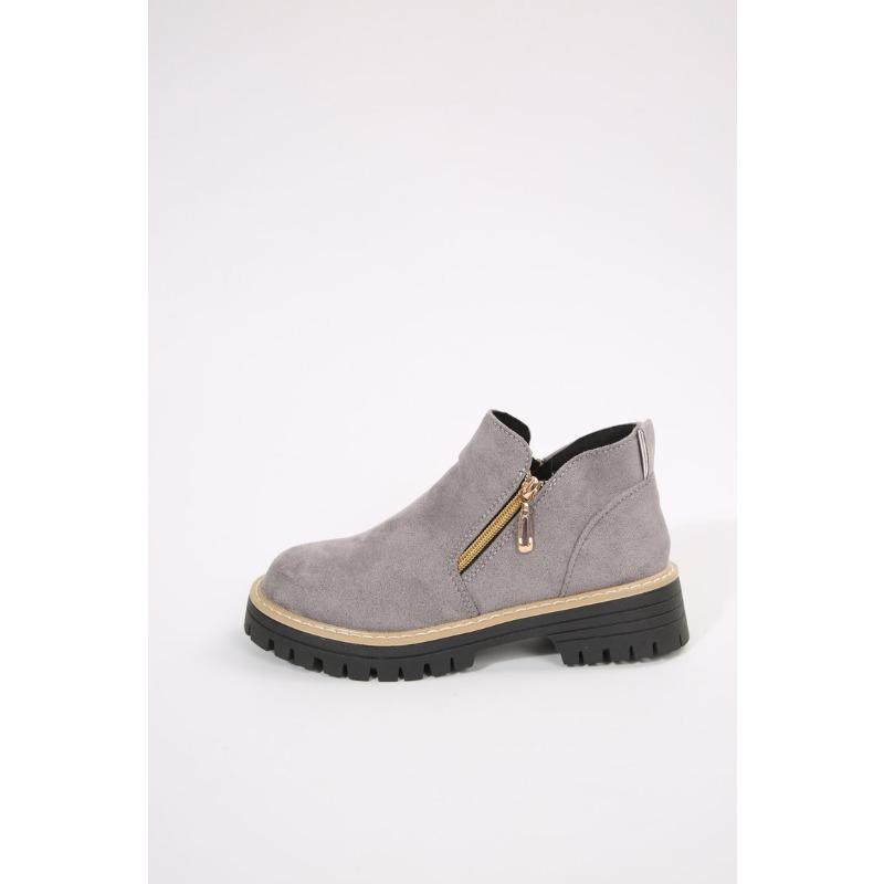 Large size casual short boots women's autumn and winter new high-top casual fashion short boots casual single shoes women