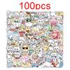 Top Selling 100pcs Kawaii Jiikawa Cartoon Stickers Decorative Desk Laptop Scrapbook LuggageCute Graffiti Sticker for Kids Gift