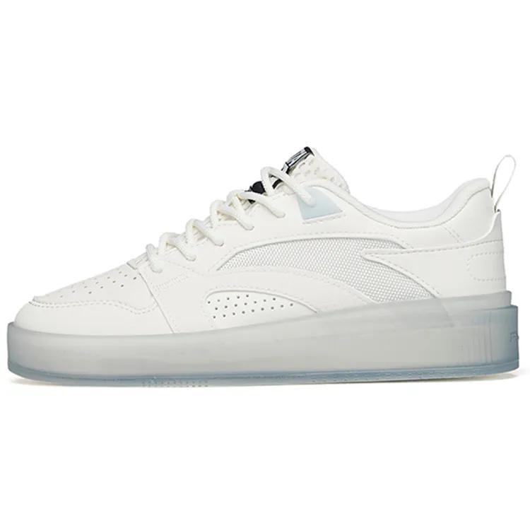 Anta Water Repellent Technology Low top Skateboard Shoes Women's White Blue (Unisex) Skate Shoes 122228040 1
