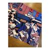 Ukiyo-e Tenugui Towel - "Oborozuki Neko no Mori" by Utagawa Kuniyoshi - 100% Cotton, Premium Tokkaoka Fabric, Fine Threads, Detailed Pattern,