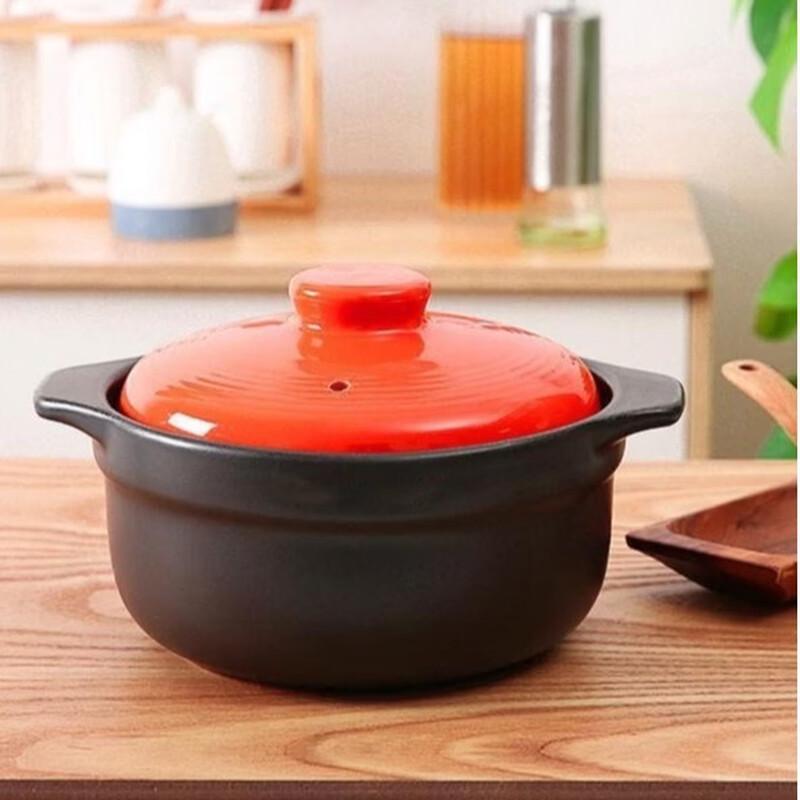 WUHE 3.3L Ceramic Stew Pot for Gas Stoves
