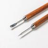 Redwood Coffee Latte Art Pen, Stainless Steel Needle Tool, Kitchen Tool, Espresso Needle, Wooden Handle