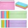 50 Pack Business Envelopes #10, 4.13 X 9.49 Inches Colored Envelopes Self Seal for Business, Invoices, Letter Mailing, Office Checks