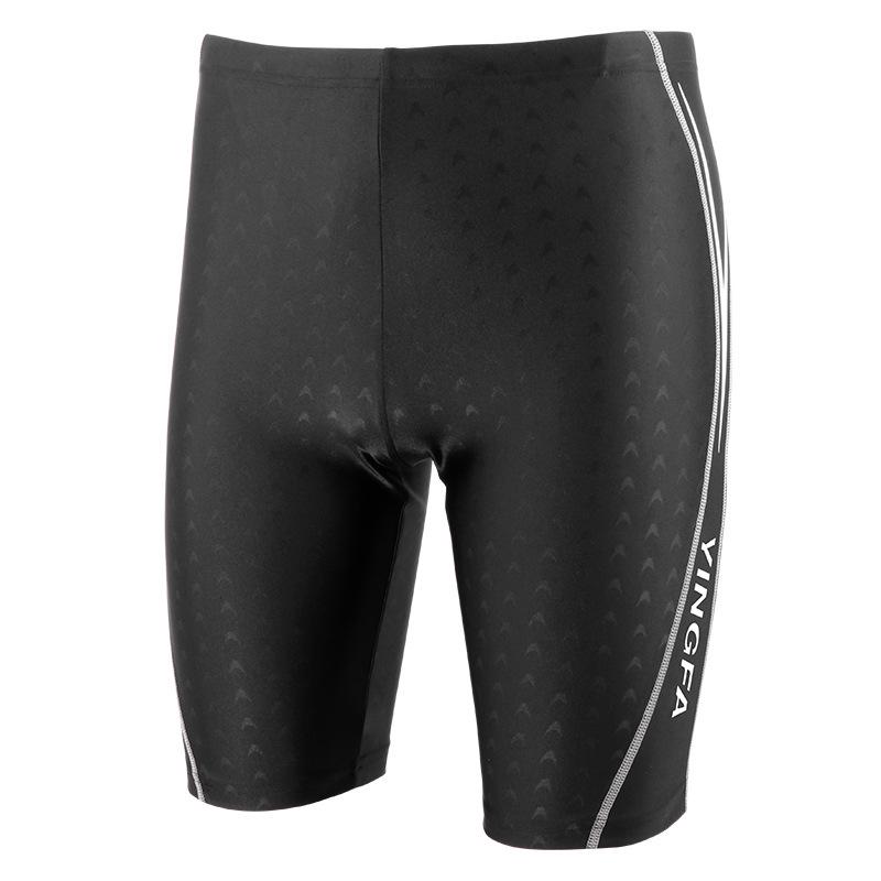 Yingfa Men s High Stretch Leather Swimming Trunks - Medium Foot, No Restraint, Five-Point Design, Ideal for Hot Springs and Fun, Style 24T860. XL