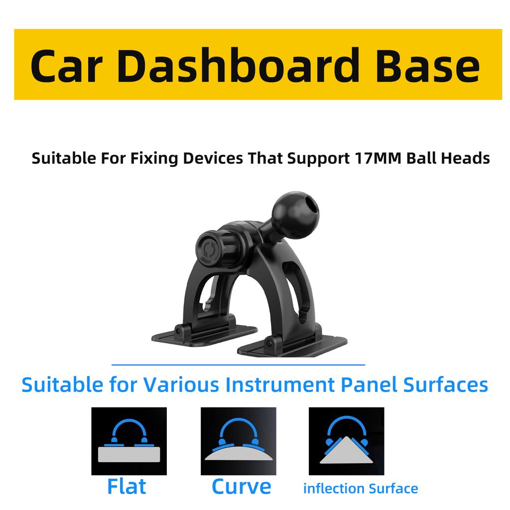 Magnetic Car Phone Holder Strong Center Console Adhesive  Mount for Secure Holding, Adjustable Mobile Cell Stand for Hands-Free