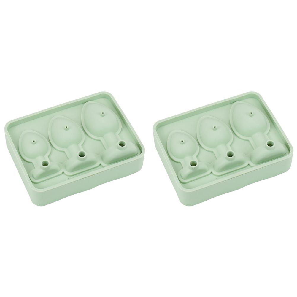 1/2Pcs Silicone Ice Cube Mold Funny Butt Plug Shaped Tray Maker for Parties Bars Cocktail Whiskey Dining DIY Kitchen Gadgets