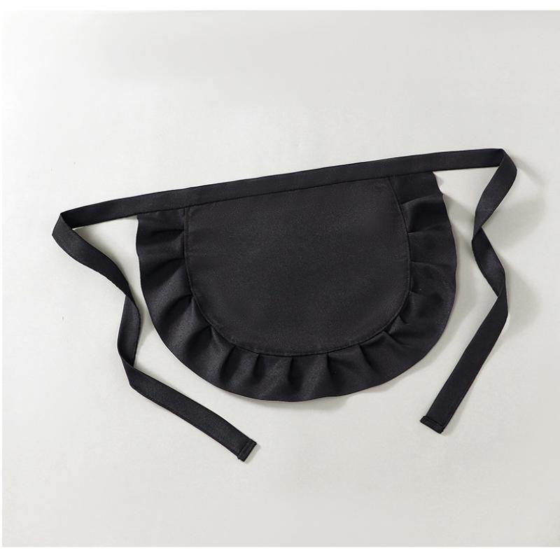 1Pcs Waitress Maid Cosplay Waist Apron Half Apron Costume Cooking Aprons For Kitchen