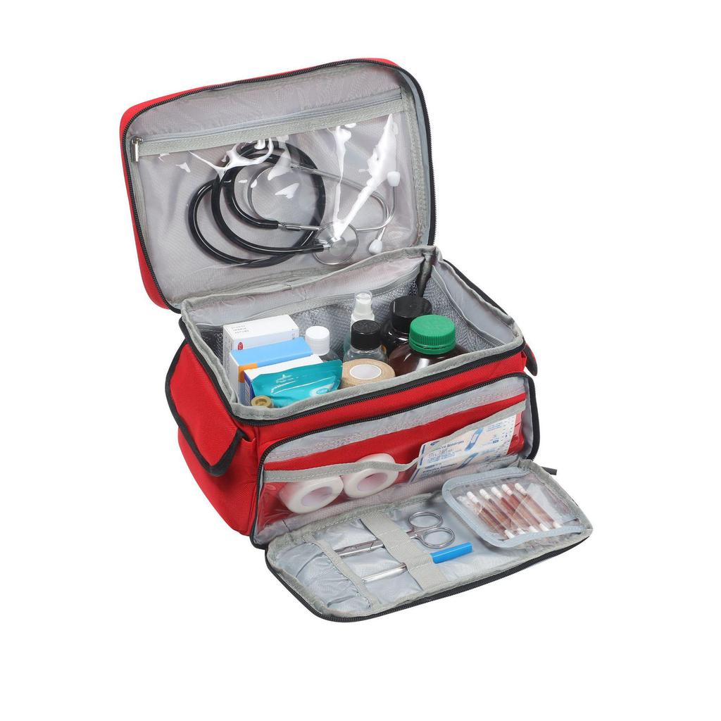 Portable Family First Aid Medicine Organizer Bag