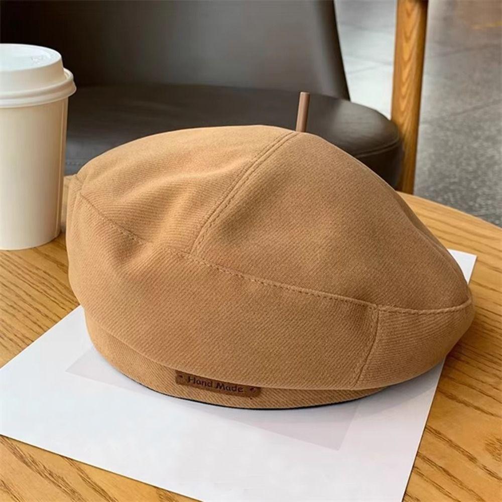 Autumn Winter New Sweet Cool Light Luxury Woolen Hats Fashion British Artist Style Retro Versatile Berets Caps for Women