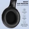 Active Noise Cancelling Headphone Wireless Over Ear Bluetooth-compatible Headphone Deeper Bass for Travel Office