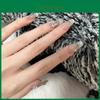 Novos Adesivos para Nail Art Feitos à Mão Cristal Olho de Gato Manicure Francesa Cor Nude Removíveis
