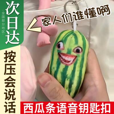 Talking Watermelon Strips, Family Members, Who Knows, Voice Sounds, Men'S And Women'S Dolls, Pendants, Keychains, Toys Are Funny