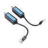 1Pair 10 100Mbps 1CH Passive IP Network Coaxial Transmitter Receiver Extender for IP NVR Camera