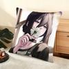 Anime C-Chainsaw Man Cushion Cover Soft Short Plush Pillow Cover Smooth Cozy Texture Aesthetic Cushion Case Home Decor