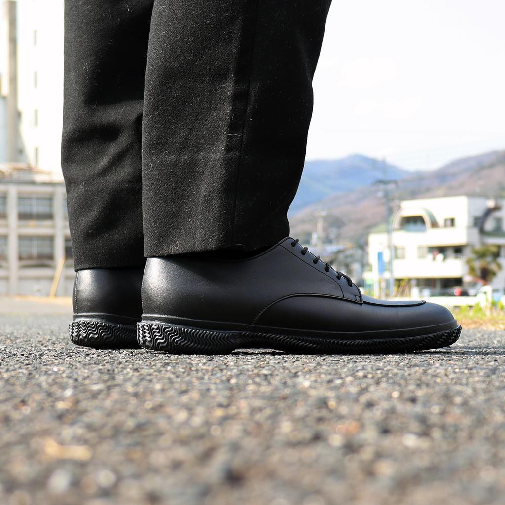 Spingle SP-6141 Black, Large (26.5cm) Men's Waterproof Business Sneakers