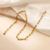 Titanium Steel Gold Collarbone Chain Necklace for Women Fashion Jewelry Gift