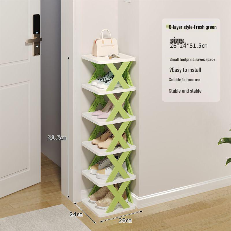 Compact Lightweight Shoe Rack: Space-Saving, Removable Storage for Dorms & Indoor Use
