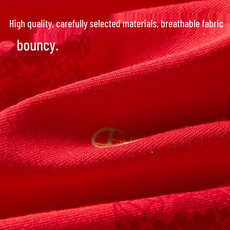 MIIOW Men's Anti-Bacterial Red Underwear & Socks Gift Set