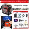 High-Precision Automatic Self-Leveling Infrared Laser Level with 12/16 Lines and Red/Green Light