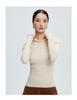 Women’s Cashmere Half-Zip Hooded Sweater – Seamless, Solid Color, Autumn/Winter Knitted Pullover