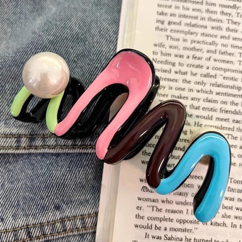 Large Gradient Hair Claws 10-13cm Maillard Colorful Shark Hair Clip For Women Girls Daily Dopamine Sweety Hair Accessories