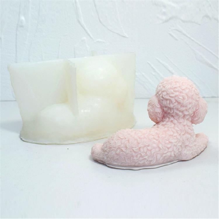 Animal Silicone Mould 3D Dog Candle Mold DIY Aromatherapy Candle Making Tool