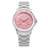 Relógio Venezianico NEREIDE Automático Rosa com Caixa GMT Resistência à Água até 20 Garantia Masculino GMT-3521506C Função Mergulhador, Diâmetro 39mm, ATM,
