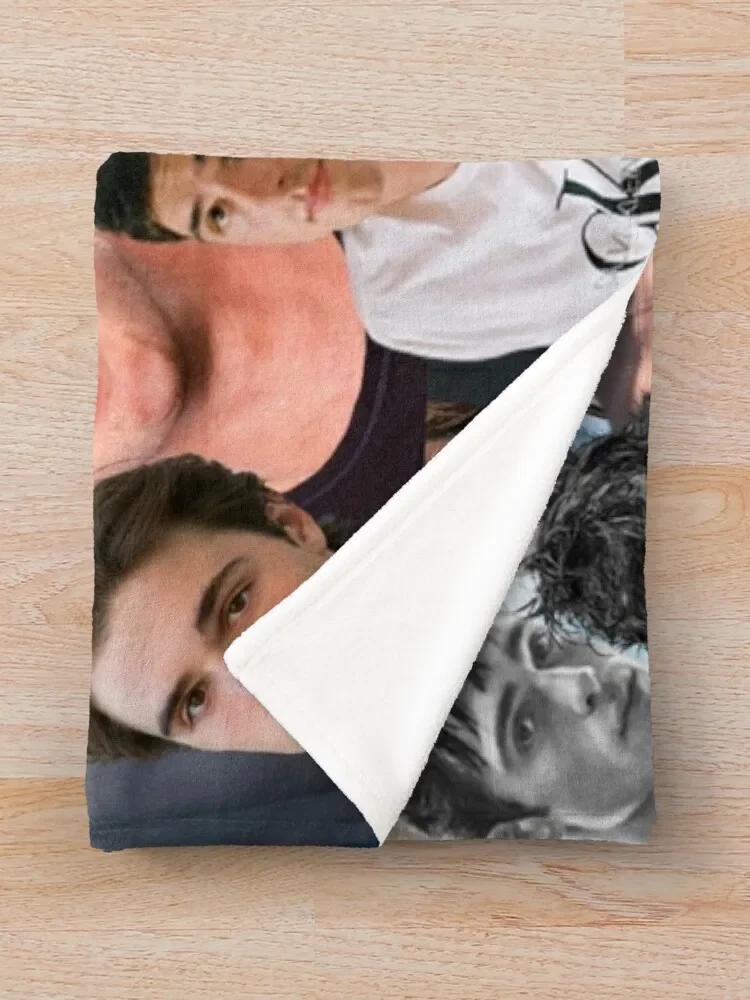 Jacob Elordi Photo Collage Throw Blanket Hairys Plaid Decorative Sofa Sofa Blankets