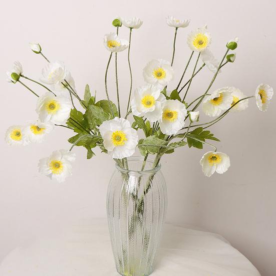 Flor Artificial Flor de Seda Falsa Realista Hogar Oficina Boda Fiesta Interior Exterior Decoración de Plantas de Floración Falsa