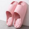 Fashion Home Bathroom Non-Slip Slippers Women Soft Sole Platform Couple House Slippers Summer Comfortable Flat Heel Indoor Slides 2025