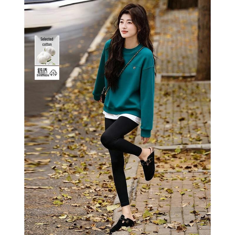 Demana Women s Cloud Cotton Letter Sweatshirt M