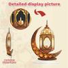 Retro Muslim Moon Decoration, Desktop Ornament, Exquisite Ramadan Gift, Holiday Decoration, Decorative Plaque, 1 Pc