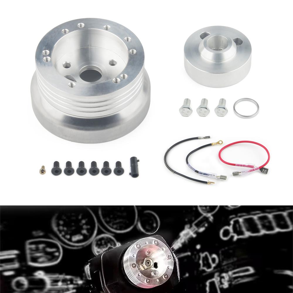 6 & 5 Hole Car Automobile Steering Wheel Hub Adapter Polished Short Hub Connector Car Accessories For BUICK CADILLAC JEEP