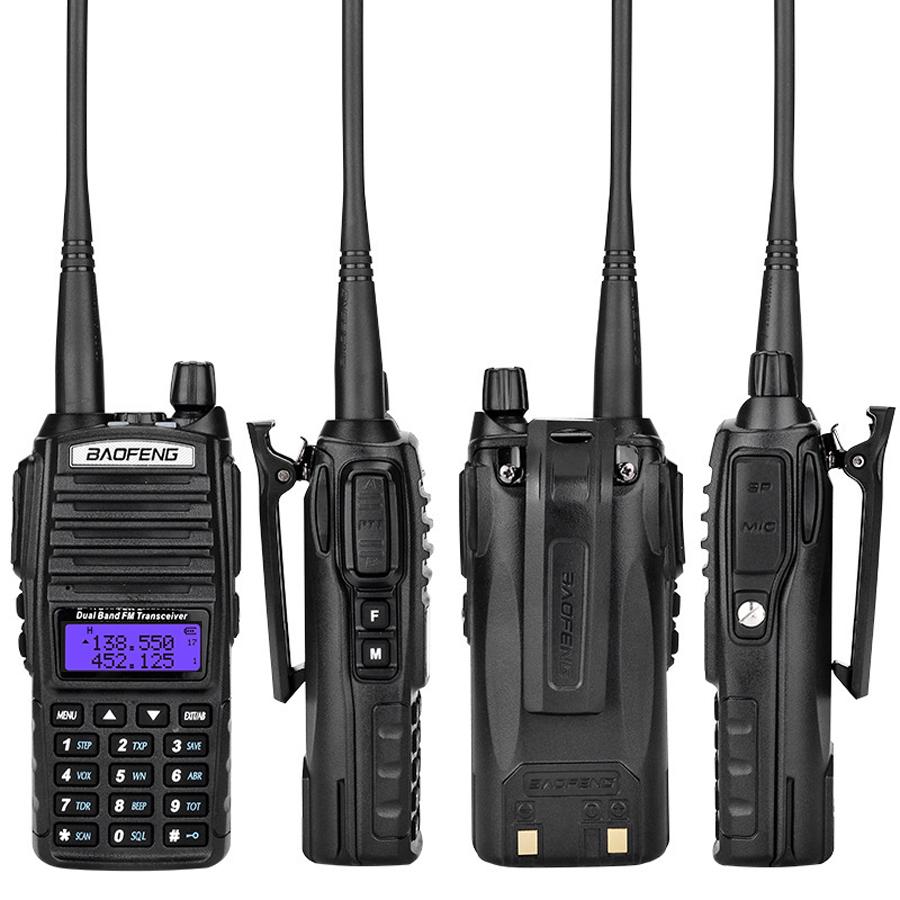 Baofeng UV-82 Dual PTT Walkie Talkie High Power 8W UV82 Dual Band VHF UHF FM Amateur Radio Station 10KM Lange Ham CB Radio