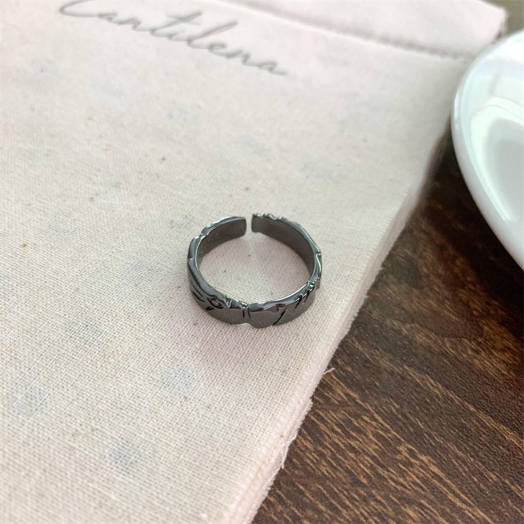 New Retro Men's Groove Opening Adjustable Ring Minimalist and Fashion Motorcycle Accessory Ring Rock Hip-hop Jewelry Party Gift