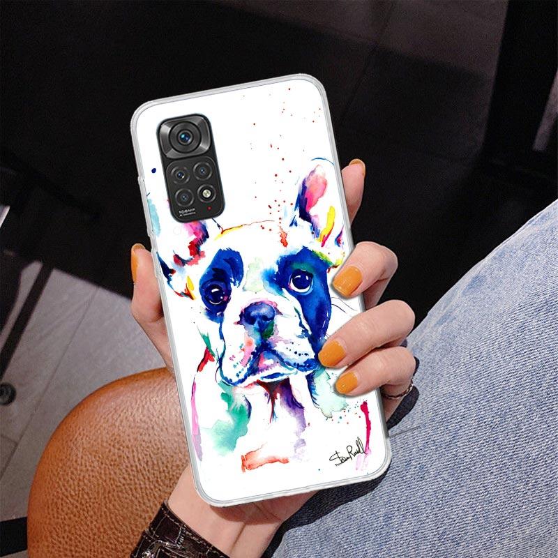 French Bulldog Dog Pug Phone Case For Xiaomi Redmi Note 15 14 13 12S 12 11 Pro Plus 14S 11S 11E 10 10S 11T 5G Personalized Cover