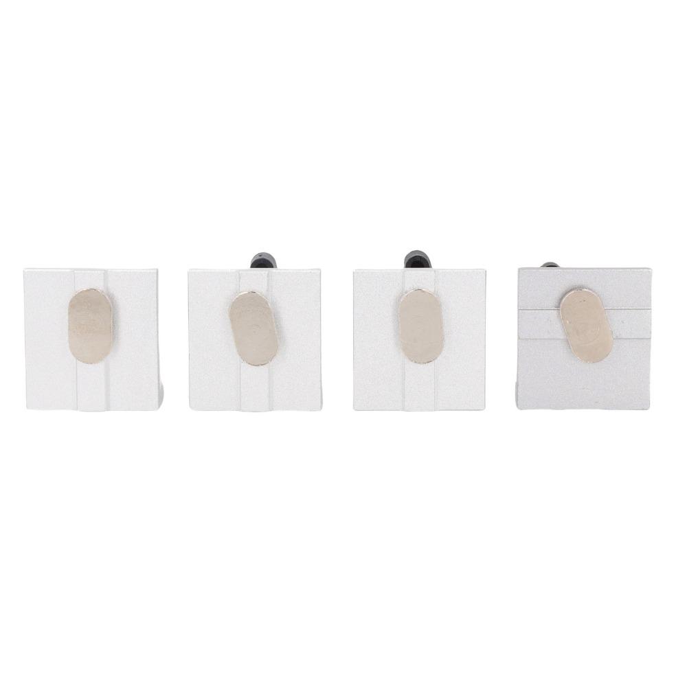 4pcs Short Block T Track Stop Block Aluminum Alloy Universal Stop Block  For Sanding