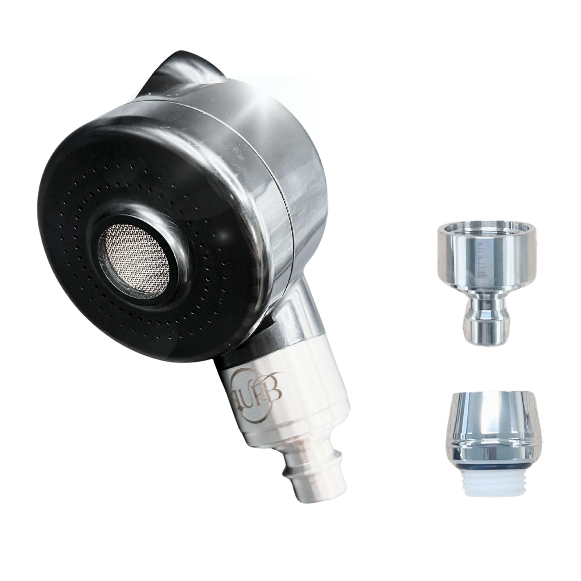 

PETLUXE AUFB Nanobubble Shower for enhanced cleaning suitable for dogs and with compatible with Pets Time-saving, power, cats, one-touch joint, чёрный