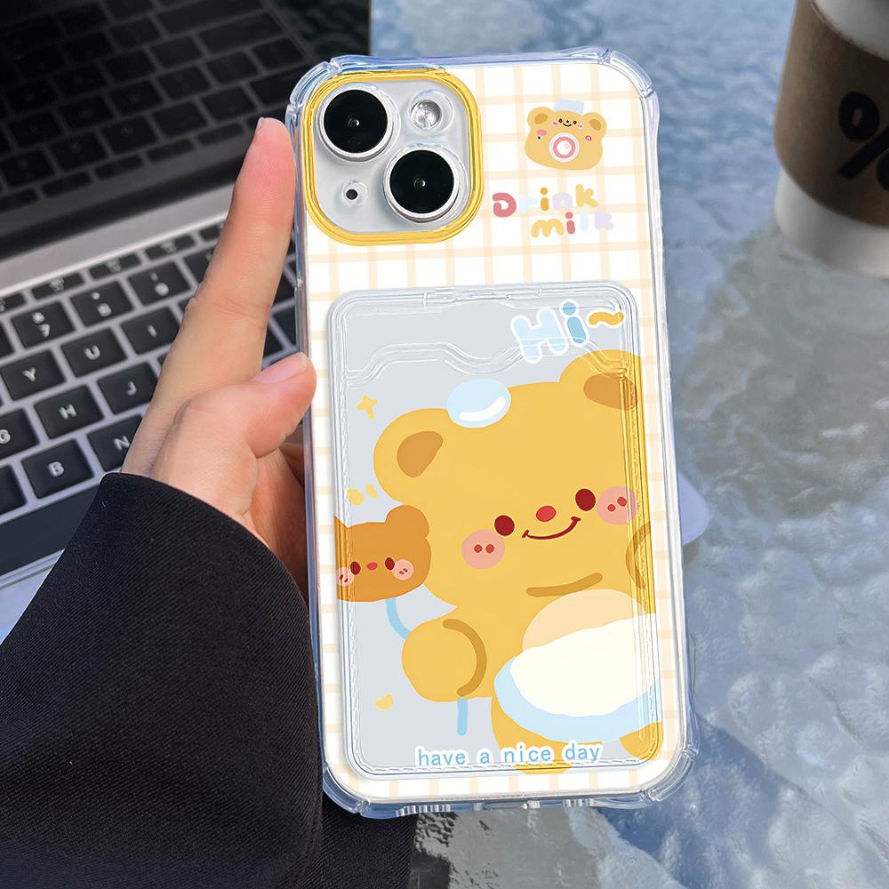 Card Phone Case for iPhone 17 16 15 Pro Max 17 16 15 Pro for Samsung S25 S24 S23 S22 Ultra S21 S20 FE A05s A25 A35 A55 for Xiaomi Redmi Note 12 Case