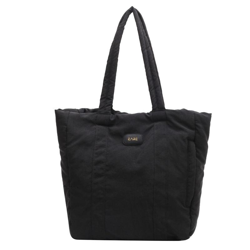 Casual Simple Handbag 2025 New Canvas Cotton Bag Female Commuter Student Class Shoulder Armpit Bag