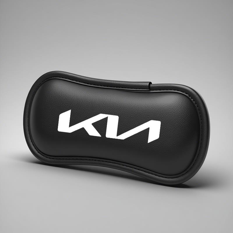 AFK4 Leather Car Pillow Car Knee Pad Elastic Memory Foam Leg Pad For Kia Morning Sportage K8 K3 K9 Ceed Picanto Stonic K7 K5 Rio Niro