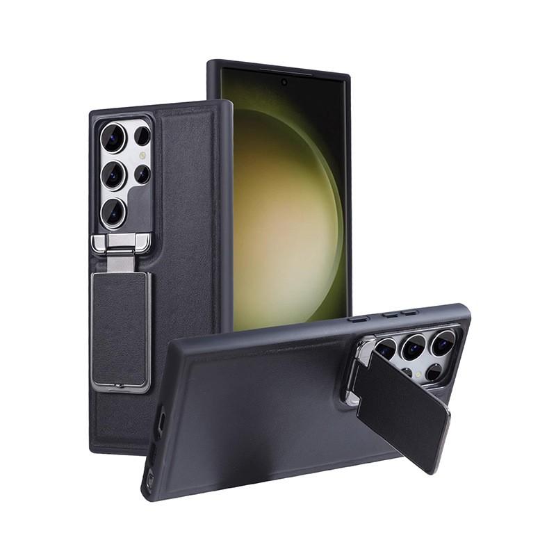 Case With Stand Galaxy S25 Ultra S24 S23 Full Body Shockproof Leather Cover Business Men