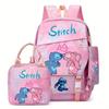 Student Schoolbag Three-Piece Large-Capacity Backpack Lunch Bag Pencil Case Diy