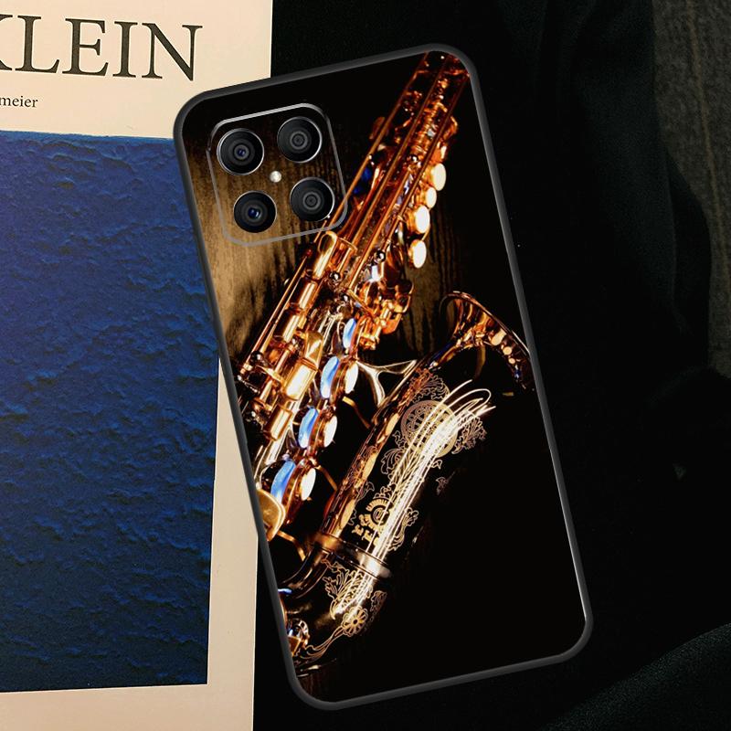 Saxophone Music Case For Honor 200 Pro X9b X9a X8b X8a X8 X9 X9c 50 70 90 Lite Honor Magic 7 5 6 Pro Cover