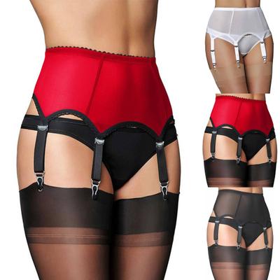 Perspective Women Garter Belt Adjustable Six Clips Garter Leg Harness Women Accessory for Honeymoon