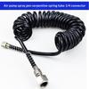 1/4 Inch Female to 1/8 Inch Male Airbrush Hose Connector Flexible Spring Tube Spray Fitting for Artist Painting