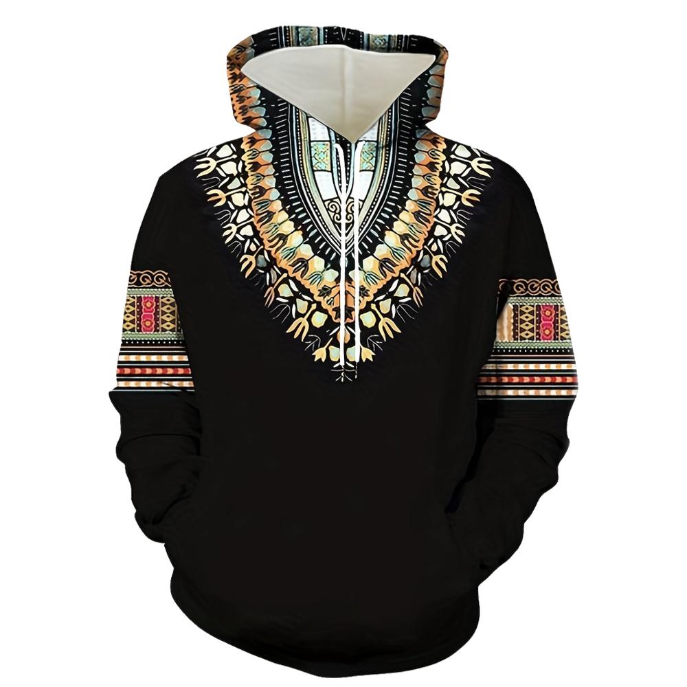 

Свитшоты с капюшоном и длинным рукавом в этническом стиле в стиле ретро, весна и осень, одежда для меньшинств и отличительная мужская одежда Tiki 6XL