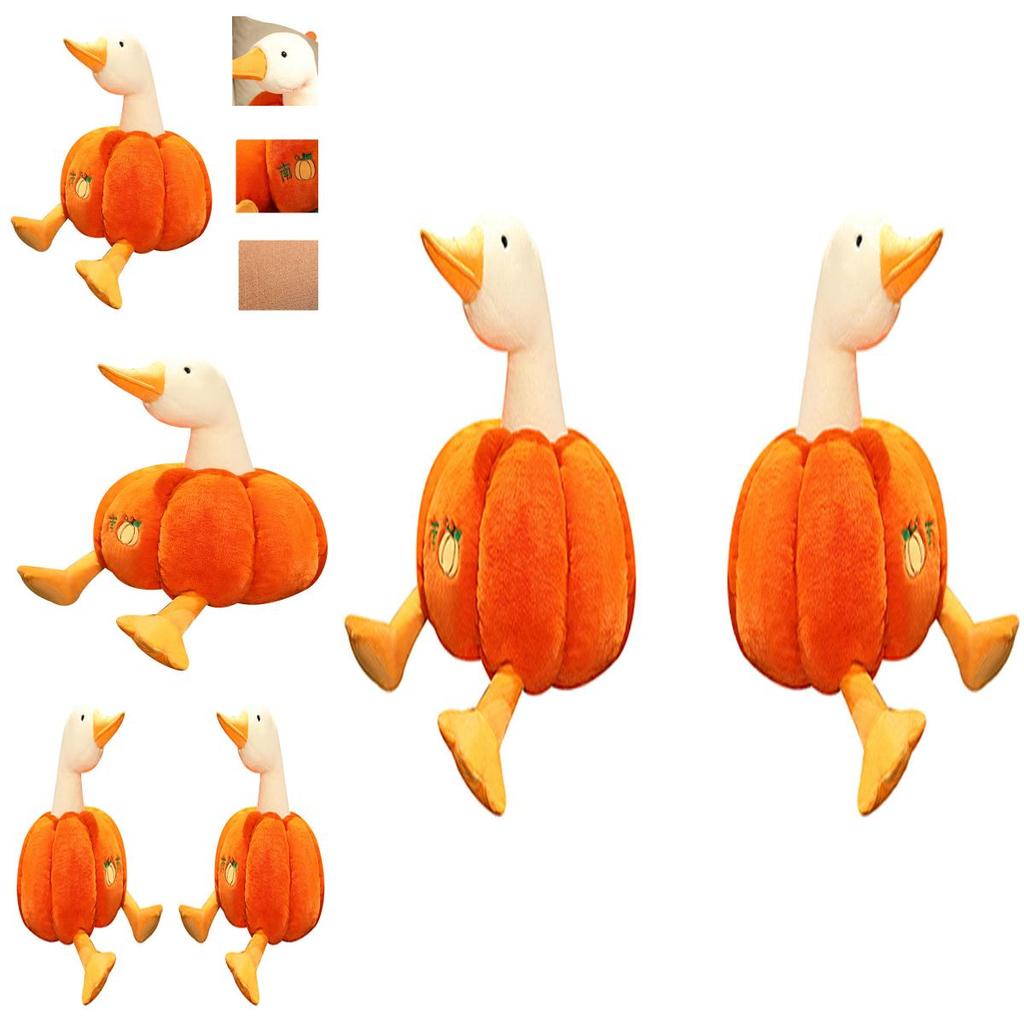 Pumpkin Duck Plush Toy Cute Gift For Kids And Animal Lovers