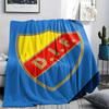 Djurgardens IF Printed Flannel Blanket, Soft Throw for Bedroom Sofa, Washable, Fan Merchandise, Great Gift.