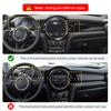 Car Dashboard Decorative Shell Leather Sticker For Mini Cooper F55 F56 F57 - Car Styling Accessories Only Left handdrive